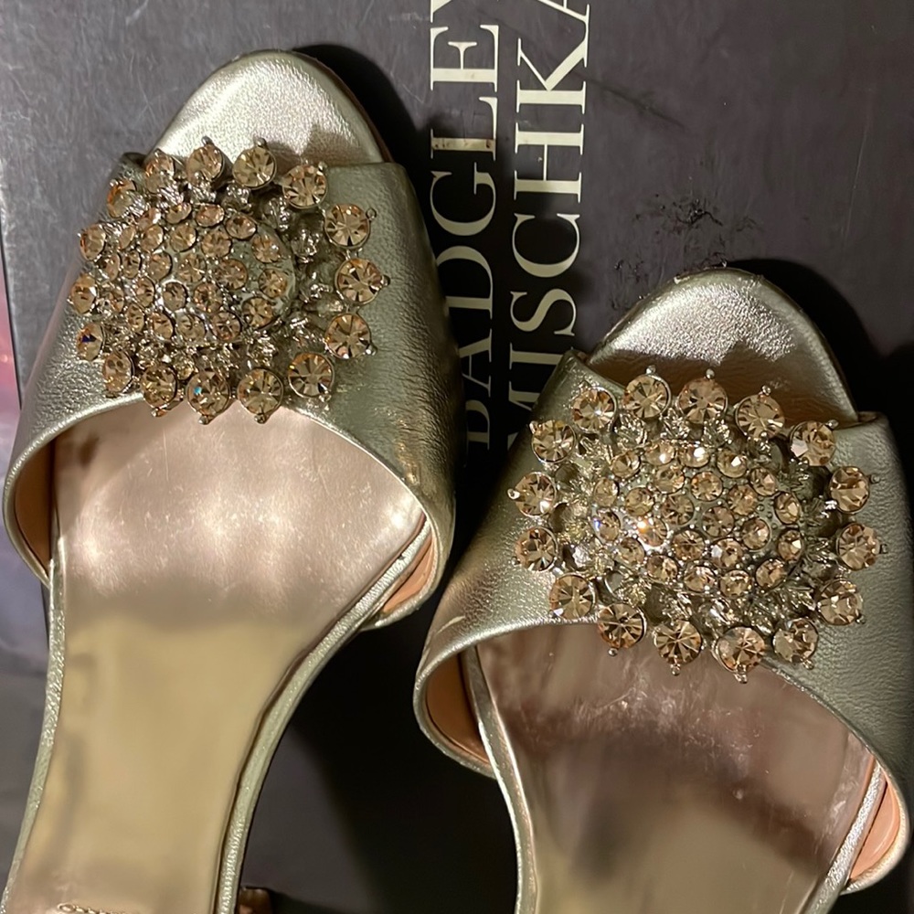 Used gold shoes
